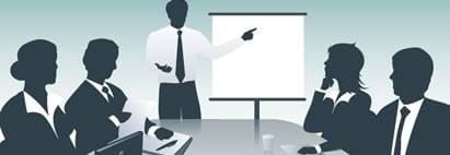 セミナーを受ける人